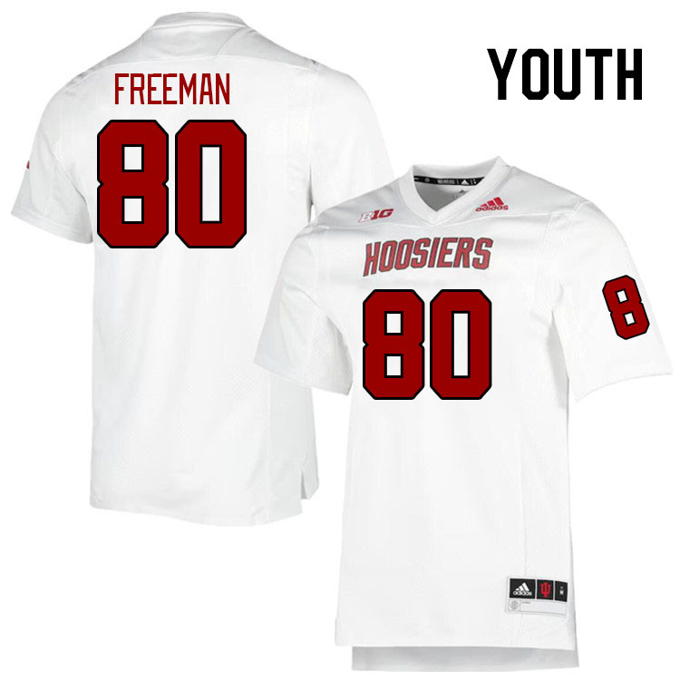 Youth #80 Chris Freeman Indiana Hoosiers College Football Jerseys Stitched-Retro